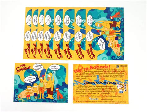 Game against simpsons is a best game for springfield fans. Lot of (10) 2000 Inkworks The Simpsons Anniversary Celebration Promo Card SC2000 | eBay