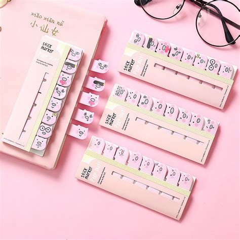 Kawaii Style Sticky Notes Self Adhesive Index Memo Pad Stationery