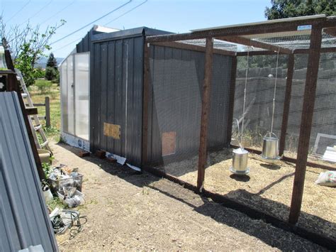 This wooden chicken coop fits three to four grown chickens in its classic wooden design. Chicken coop / greenhouse combo | Coop, Forest garden ...