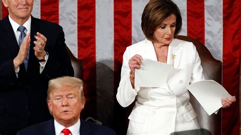 Speaker Nancy Pelosi Rips Apart Trumps Speech On The Podium