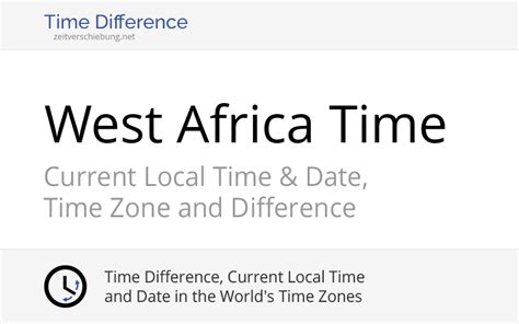 Wat West Africa Time Current Local Time