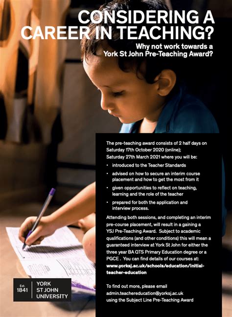 Considering A Career In Teaching Why Not Take A Pre Teaching Award