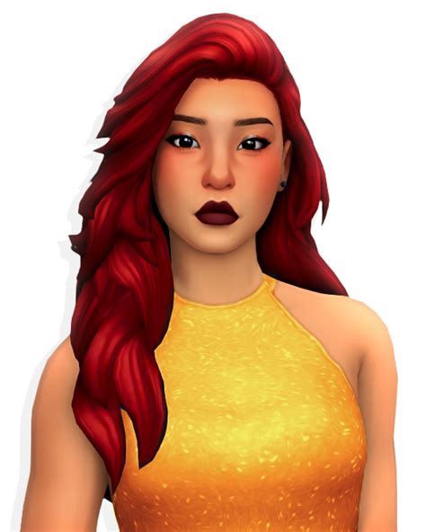 Flowy~ Sims Hair Sims Sims 4 Characters