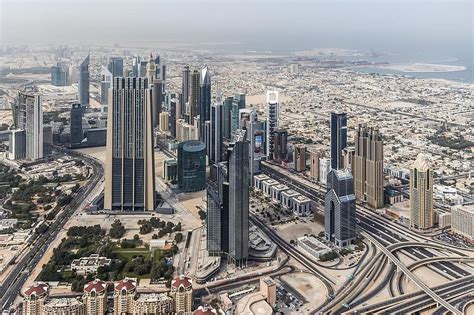 Dubai City Cityscape Skyscraper Buildings Arab United Downtown