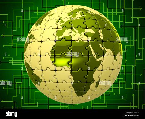 Network World Meaning Globalization Globe And Earth Stock Photo Alamy