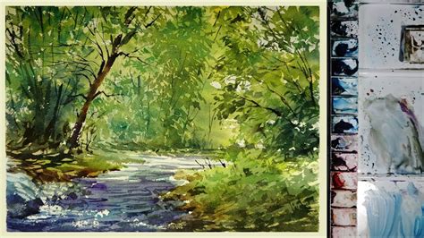 Watercolor Spring Landscape At Getdrawings Free Download