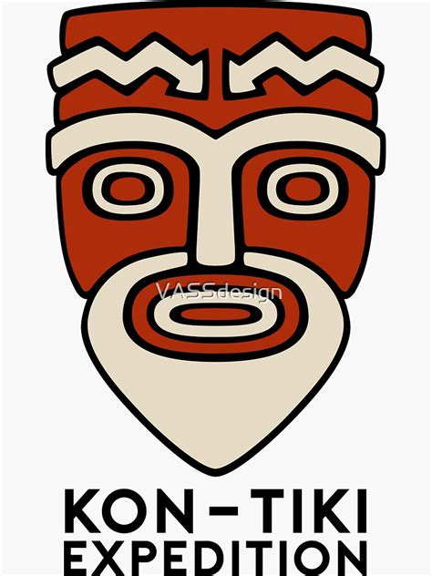 Kon Tiki Expedition Sticker For Sale By Vassdesign Redbubble