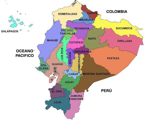 Mapa De Las Provincias De Ecuador Ecuador Noticias