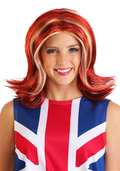 Party City Pop Group Ginger Wig Halloween Costume Accessory For Women One Size