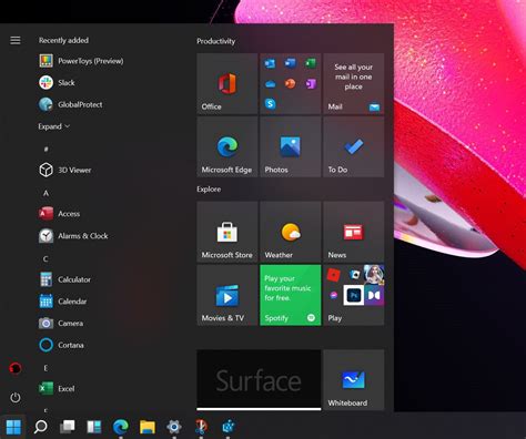 Windows Start Menu Windows 11