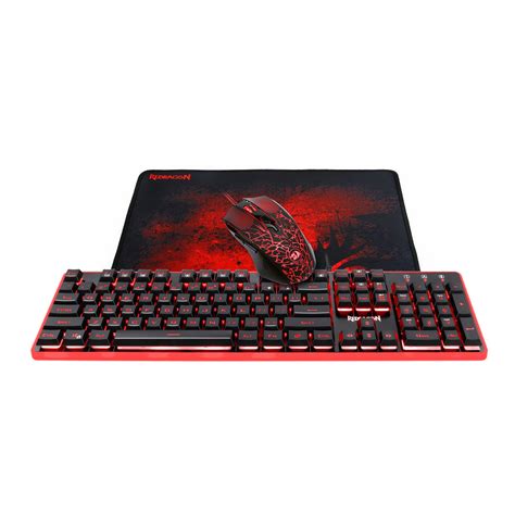 Redragon S107 Gaming Keyboard And Mouse Combo With Mousepad Pakistan