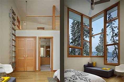 3d render interior of bedroom. lake wenatchee cabin - Modern - Bedroom - seattle - by ...