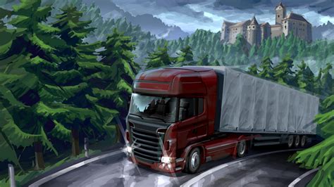 Euro Truck Simulator 2 Wallpaper 4k