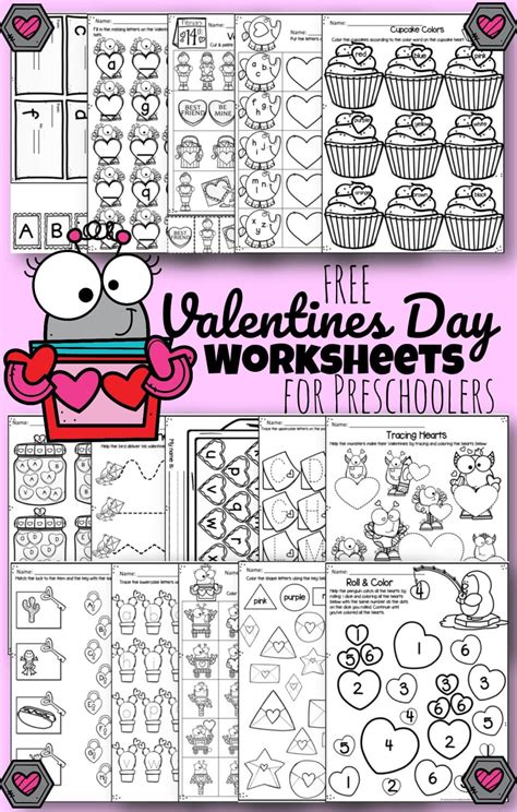 💕 Tons Of Free Printable Valentines Day Worksheets