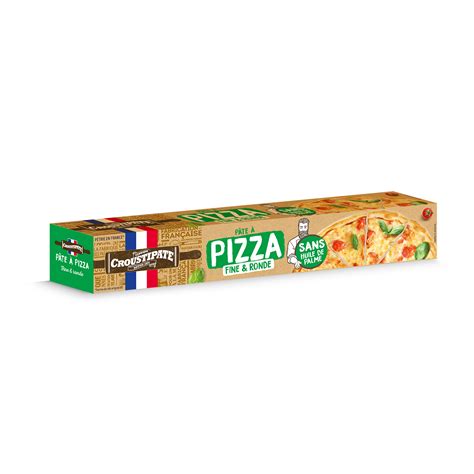 Pâte à pizza fine et ronde sans huile de palme