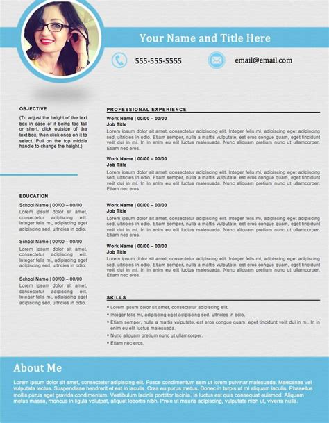 There are three resume formats accepted in 2020: Shapely Blue resume template - edit easily in Word - https ...