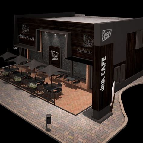 Coffee Shop Exterior Design 3d Contest