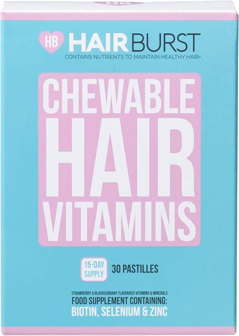 Hair Burst Chewable Hair Vitamins For Hair Growth Biotin Anti Hair
