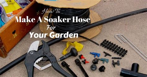 Watering the vegetable garden can be quite a time consuming job in the middle of summer. How To Make A Soaker Hose For Your Garden | The Rex Garden