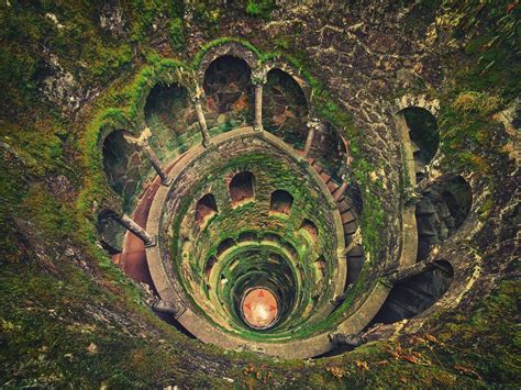 Down The Well Initiation Well At Quinta De Regaleira Sintra
