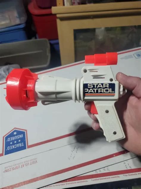Vtg Tim Mee Toys Laser Ray Pistol Star Patrol Flashlight And Code