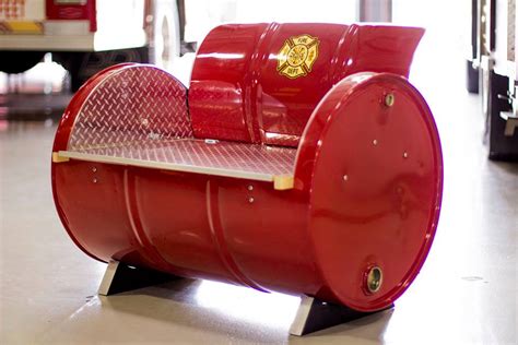55 Gallon Steel Drums Repurposed Into Amazing Furniture Collection