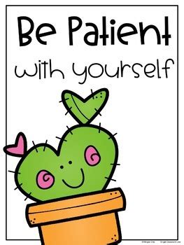 Set of 18 designs of kawaii expressions. Cactus Positive Mindset Posters by Winged One | Teachers ...