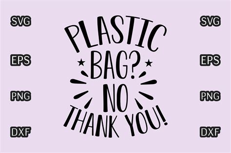 Plastic Bag No Thank You Graphic By Prince Svg · Creative Fabrica