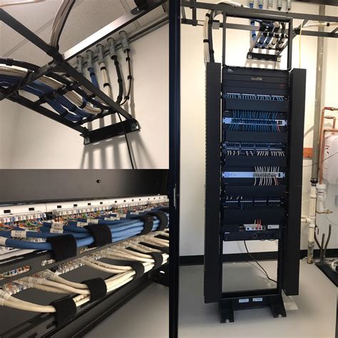 High Data Output Network Server Rack Structured Cabling Server Rack