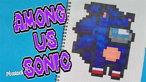 Among Us Sonic Pixel Art Pixelados Youtube