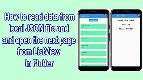 How To Read Data From Local JSON File And Open The Next Page From