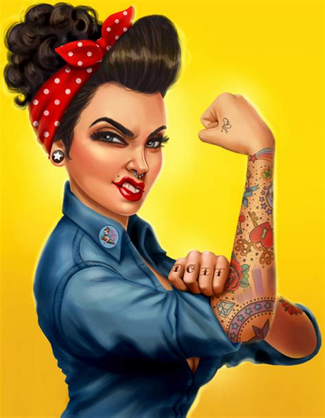 ♥ Rosie The Riveter♥ Cartoon Pinup Tattoos Pinup Bombshells Pin Up