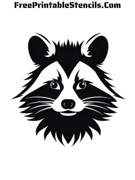 Free Printable Raccoon Stencils Free Printable Stencils