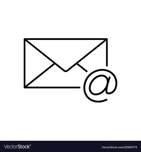 Envelope Icon Email Royalty Free Vector Image Vectorstock