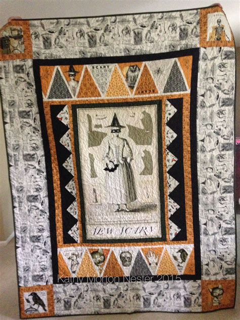 Sew Scary Two Sided Quilt With Mr Chillingsworth Halloween Quilt