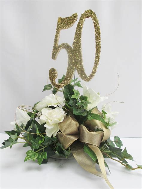 Would you like to make your own wedding bouquet? 50th anniversary artificial floral arrangements | 50th ...
