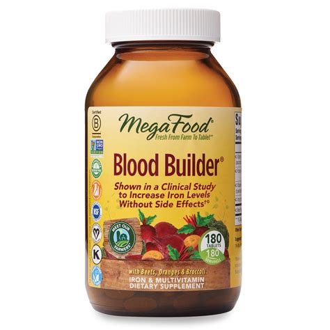 Megafood Blood Builder Daily Iron Supplement And Multivitamin