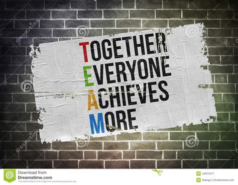 Together Everyone Achieves More Stock Photo - Image: 44913471