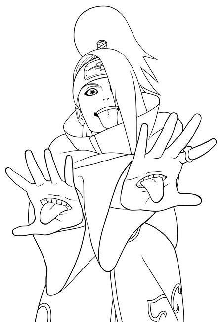 Akatsuki Coloring Pages Desenhos Para Colorir Naruto Naruto Desenho