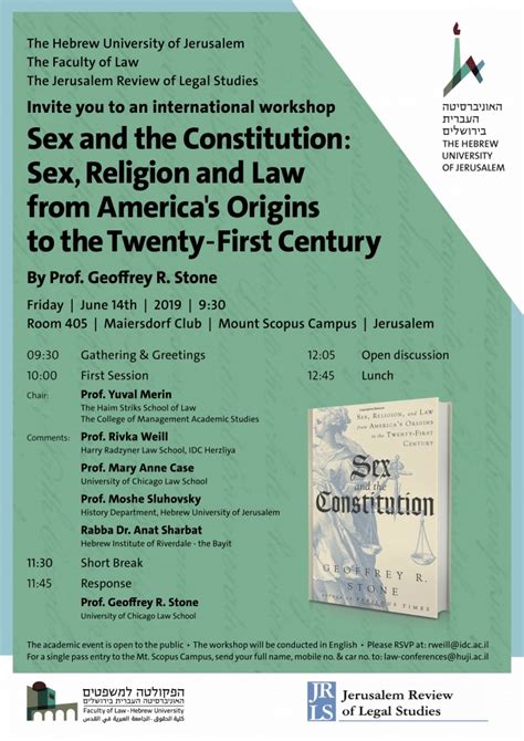 Sex And The Constitution Sex Religion And Law From Americas Origins To The Twenty First