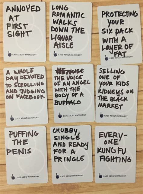 Hilarious Ideas For Blank Cards In Cards Against Humanity Game Or Diy