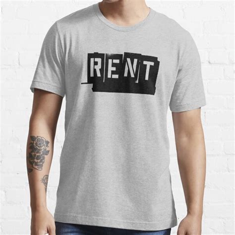 Rent Logo Bandw T Shirt For Sale By Leyzel Redbubble Rental Logo T