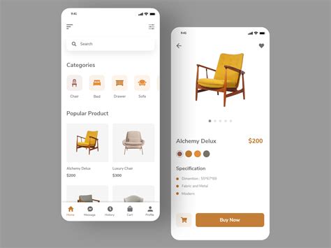 Furniture E Commerce App Design Ui Design By Tanzir Fahad On Dribbble