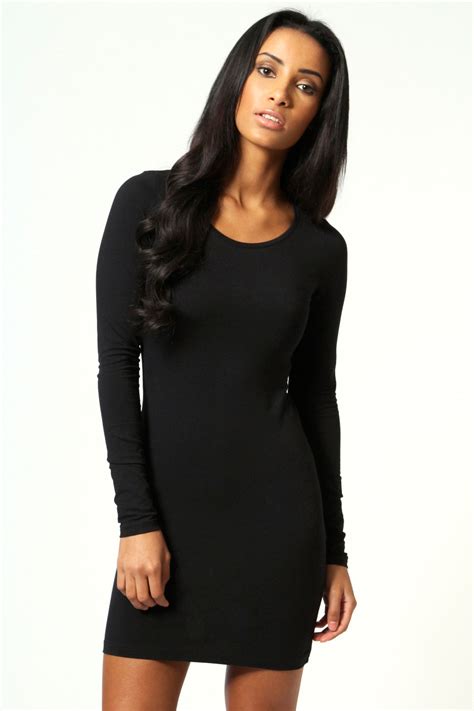 Kohls Black Long Sleeve Bodycon Dress Rental For Safari Black Long