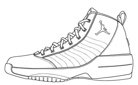 Dibujos De Zapatillas Jordan Zapatillas Jordan De Nike Dibujo Para Colorear