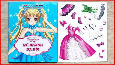 SÁch DÁn HÌnh Trang PhỤc CÔng ChÚa TẬp 1 NỮ HoÀng DẠ HỘi Sticker Dolly Dressing Chim Xinh