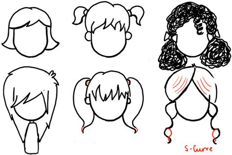 Learn the basics of the manga head. How to Draw Girls Hair Styles for Cartoon Characters Drawing Tutorial - How to Draw Step by Step ...