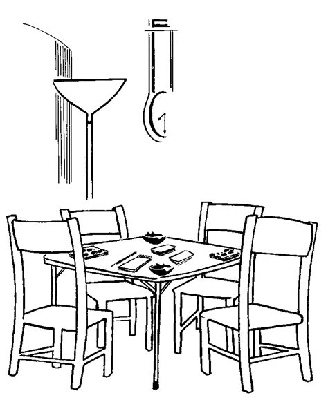 Dining Room Coloring Pages Download And Print For Free