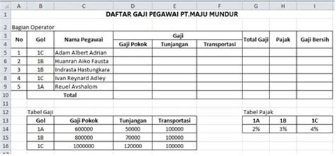 Jenis peraturan di desa terdiri atas tersebut dibawah ini : Contoh Soal Microsoft Excel Untuk Tes Perangkat Desa - Kunci Ujian