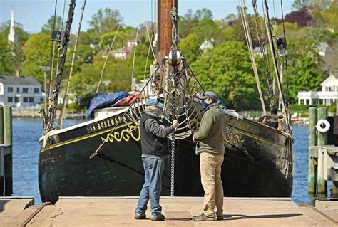 Roseway Returned To The Water At Mystic Seaport Museum